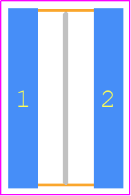 RCL12253R60JNEG - Vishay PCB footprint - Resistor Chip - Resistor Chip - RCL12253R60JNEG