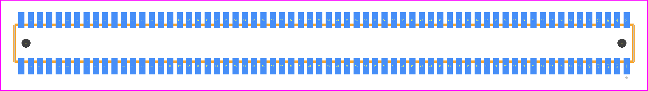 CLE-166-01-G-DV-A - SAMTEC PCB footprint - Other - Other - CLE-166-01-X-DV-A