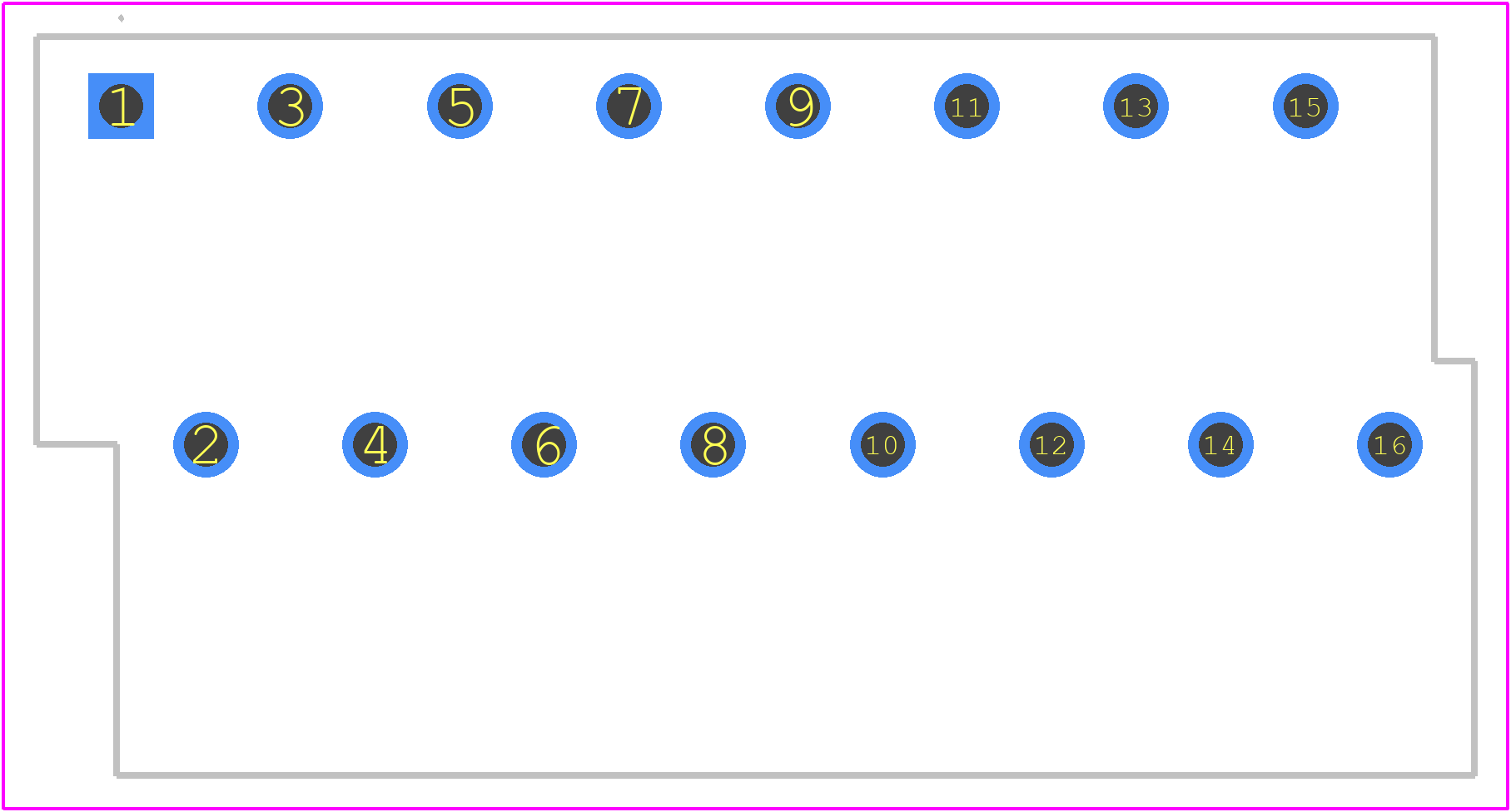 1725230000 - Weidmüller PCB footprint - Other - Other - 1725230000