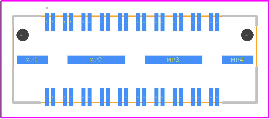 QTH-020-03-F-D-DP-A - SAMTEC PCB footprint - Other - Other - QTH-020-03-F-D-DP-A-5