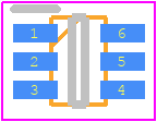 DMMT3904W-7-F - Lattice Semiconductor PCB footprint - SOT23 (6-Pin) - SOT23 (6-Pin) - DMMT3904W-7-F