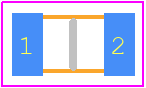 MF-PSML110/6-2 - Bourns PCB footprint - Inductors Chip - Inductors Chip - MF-PSML110/6-2