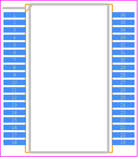 1EDS20I12SVXUMA1 - Infineon PCB footprint - Small Outline Packages - Small Outline Packages - DSO-36-1
