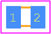 C1A101050R0J4A0 - ANAREN PCB footprint - Resistor Chip - Resistor Chip - C1A101050R0J4A0