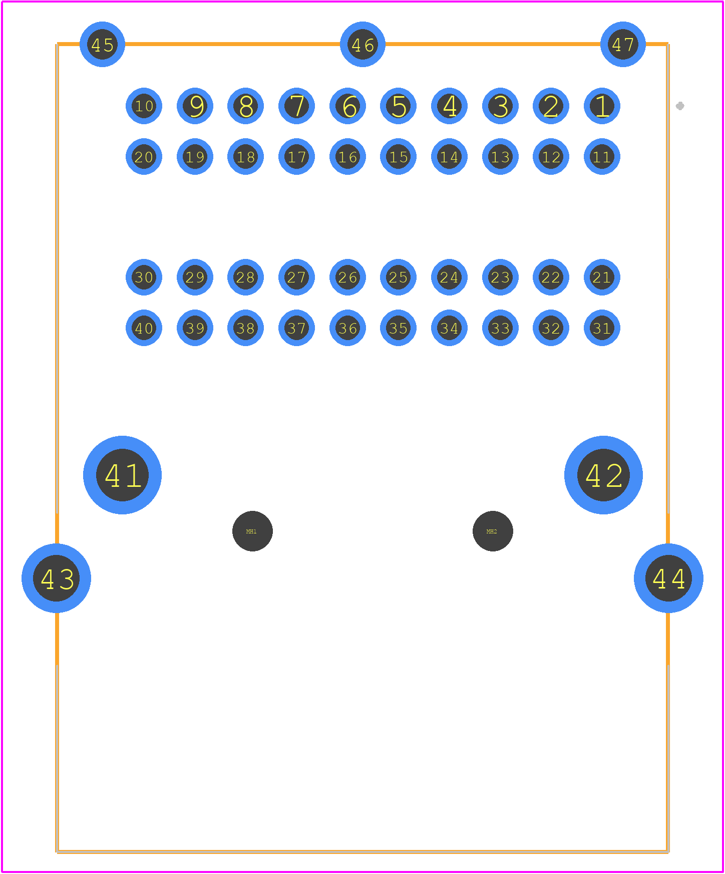 1-1394155-4 - TE Connectivity PCB footprint - Other - Other - 1-1394155-4-4