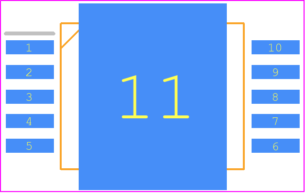 STCS2SPR - STMicroelectronics PCB footprint - Small Outline Packages - Small Outline Packages - PowerSO-10_1