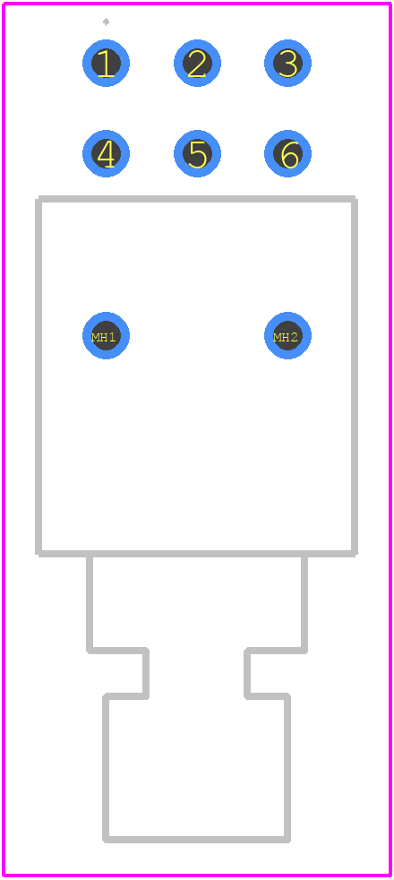BB25AH-FC - NKK Switches PCB footprint - Other - Other - BB25AH-FC-1