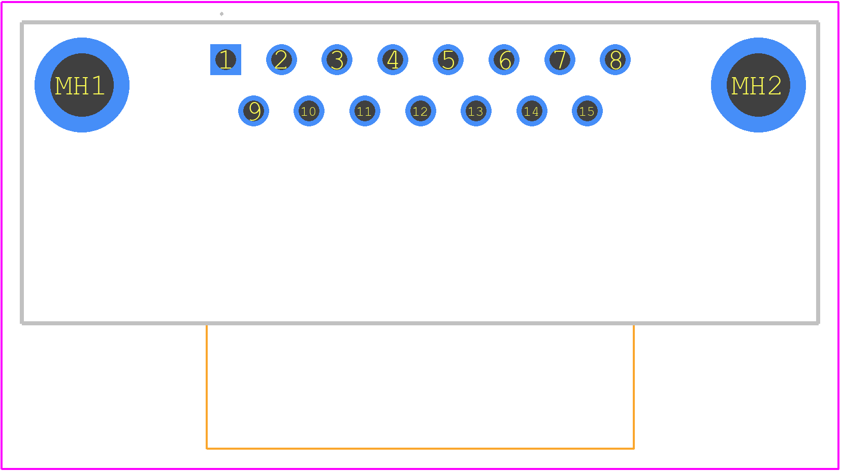 09662227801 - HARTING PCB footprint - Other - Other - 09662227801-1
