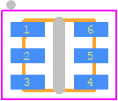 COM-14608 - SparkFun PCB footprint - Small Outline No-lead - Small Outline No-lead - COM-14608
