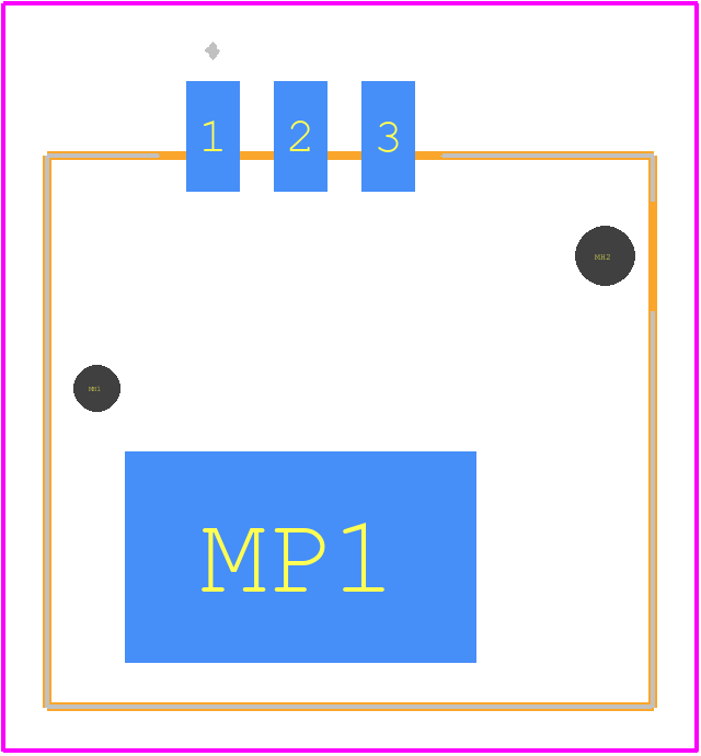 37203-1AE0-003-PL - 3M PCB footprint - Other - Other - 37203-1AE0-003-PL-2