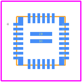 MP2636GR-P - Monolithic Power Systems (MPS) PCB footprint - Other - Other - QFN-30 (4mmx4mm)