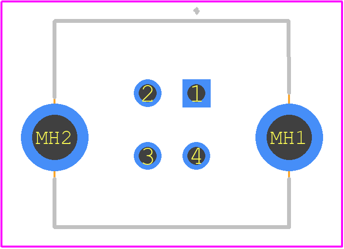 KUSBVXHT-BS1N-O30-HRF - Kycon PCB footprint - Other - Other - KUSBVXHT-BS1N-O30-HRF-4
