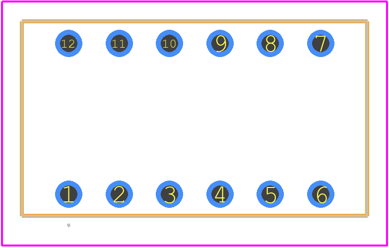 208-6 - CTS PCB footprint - Other - Other - 208-6-3
