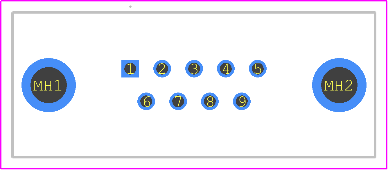 09651216701 - HARTING PCB footprint - Other - Other - 09651216701-1