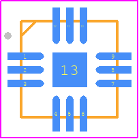 HMC3653LP3BETR - Analog Devices PCB footprint - Quad Flat No-Lead - Quad Flat No-Lead - (CP-12-10)