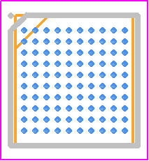 STM32F302VCY6TR - STMicroelectronics PCB footprint - BGA - BGA - WLCSP100 – 100L, 4.166 x 4.628 mm 0.4 mm pitch