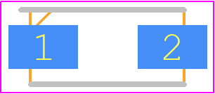 BZG05C7V5TR3 - Vishay PCB footprint - Diodes Moulded - Diodes Moulded - DO-214AC ( S MA)*