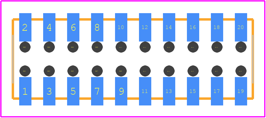 2-2314846-0 - TE Connectivity PCB footprint - Other - Other - 2-2314846-0-3