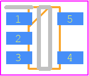 NCP1450ASN50T1G - onsemi PCB footprint - SOT23 (5-Pin) - SOT23 (5-Pin) - TSOP−5 SN SUFFIX CASE 483−02 ISSUE E