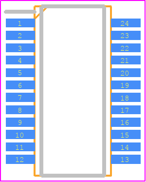 74LVX3245QSC - onsemi PCB footprint - Small Outline Packages - Small Outline Packages - 24 Lead Quarter Size QSOP
