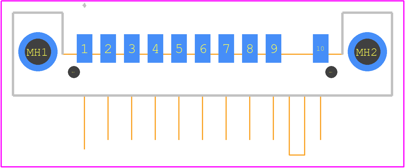 1-1612962-3 - TE Connectivity PCB footprint - Other - Other - 1-1612962-3-3