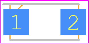 TAJC476K016RNJV - Kyocera AVX PCB footprint - Capacitor Moulded Polarised - Capacitor Moulded Polarised - CASE C