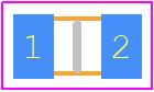 CR0805F-16KGI - TT Electronics PCB footprint - Resistor Chip - Resistor Chip - CR0805