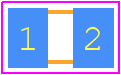 VJ0805D221JXPAJ - Vishay PCB footprint - Capacitor Chip Non-polarised - Capacitor Chip Non-polarised - VJ0805D221JXPAJ