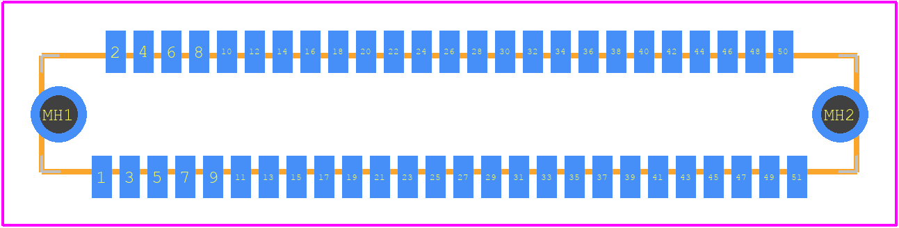 DF9A-51P-1V(69) - Hirose PCB footprint - Other - Other - DF9A-51P-1V(69)-1