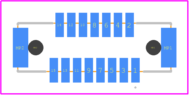 DF9A-15S-1V(22) - Hirose PCB footprint - Other - Other - DF9A-15S-1V(22)-1