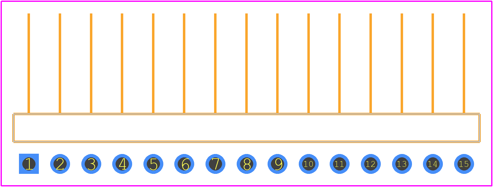 22-28-8151 - Molex PCB footprint - Other - Other - 22-28-8151-1