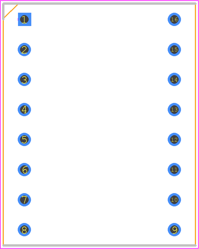 DA04-11GWA - Kingbright PCB footprint - Dual-In-Line Sockets - Dual-In-Line Sockets - DA04-11GWA