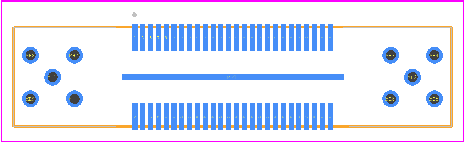 QFS-026-04.25-L-D-RF1 - SAMTEC PCB footprint - Other - Other - QFS-026-04.25-L-D-RF1-1