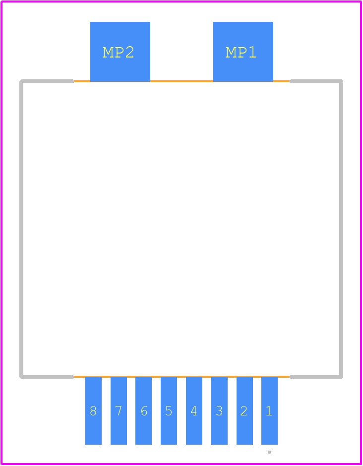 GTVX-SMT-S-88 - Kycon PCB footprint - Other - Other - GTVX-SMT-S-88-1