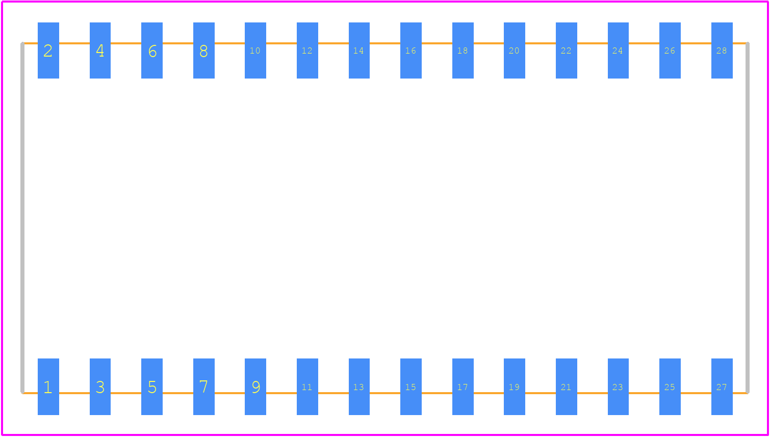 ICF-628-T-O - SAMTEC PCB footprint - Other - Other - ICF-628-T-O-2