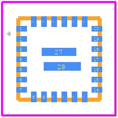 MIC23451-AAAYFL-TR - Microchip PCB footprint - Other - Other - 26 QFN 4X4