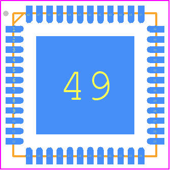 EFM32JG1B200F256GM48-C0R - Silicon Labs PCB footprint - Quad Flat No-Lead - Quad Flat No-Lead - EFM32JG1B200F256GM48-C0R