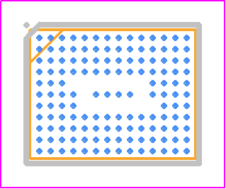 WM8281ECS/R - Cirrus Logic PCB footprint - BGA - BGA - 138 BALL W-CSP PACKAGE 5.855 * 4.555*0.636 MM BODY,0.40 MM BALL PITCH