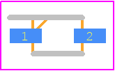 BZX384C20-E3-08 - Vishay PCB footprint - Small Outline Diode - Small Outline Diode - SOD-323