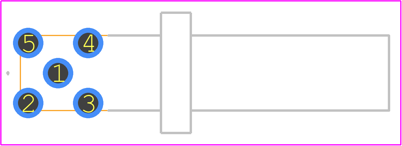 031-6527 - Amphenol PCB footprint - Other - Other - 031-6527-4