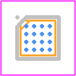 MAX17270AENE+T - Analog Devices PCB footprint - BGA - BGA - N161A1+1