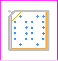 AT25QL128A-UUE-T - Adesto Technologies PCB footprint - BGA - BGA - 21- WLCSP