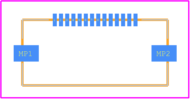505278-1433 - Molex PCB footprint - Other - Other - 505278-1433-1