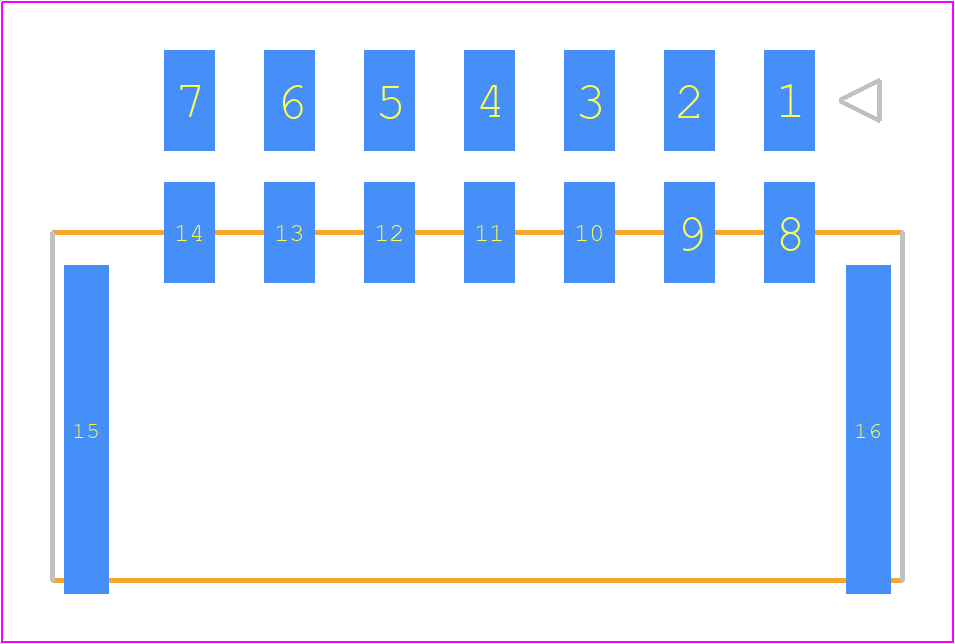 1054051314 - Molex PCB footprint - Other - Other - 105405YY14