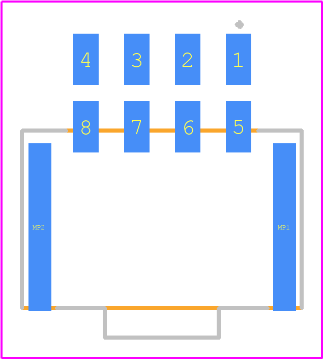 105405-1208 - Molex PCB footprint - Other - Other - 1054051108