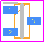 CPC3982TTR - LITTELFUSE PCB footprint - SOT23 (3-Pin) - SOT23 (3-Pin) - CPC3982T