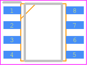 AD848JR - Analog Devices PCB footprint - Small Outline Packages - Small Outline Packages - Small Outline (R) Package