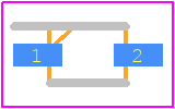 GBLC08C-LF-T7 - ProTek Devices PCB footprint - Small Outline Diode - Small Outline Diode - SOD-323