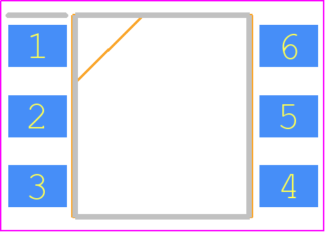 FOD4216SDV - onsemi PCB footprint - Small Outline Packages - Small Outline Packages - PDIP6 7.3x6.5, 2.54P