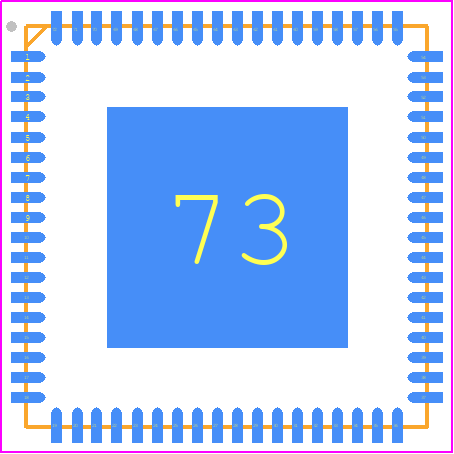 PI6CB332000ZDIEX - Diodes Incorporated PCB footprint - Quad Flat No-Lead - Quad Flat No-Lead - PI6CB332000ZDIEX